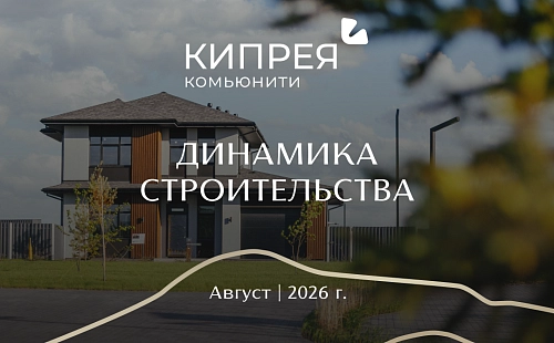 Динамика строительства Кипрея.Комьюнити | Август 2026 г.